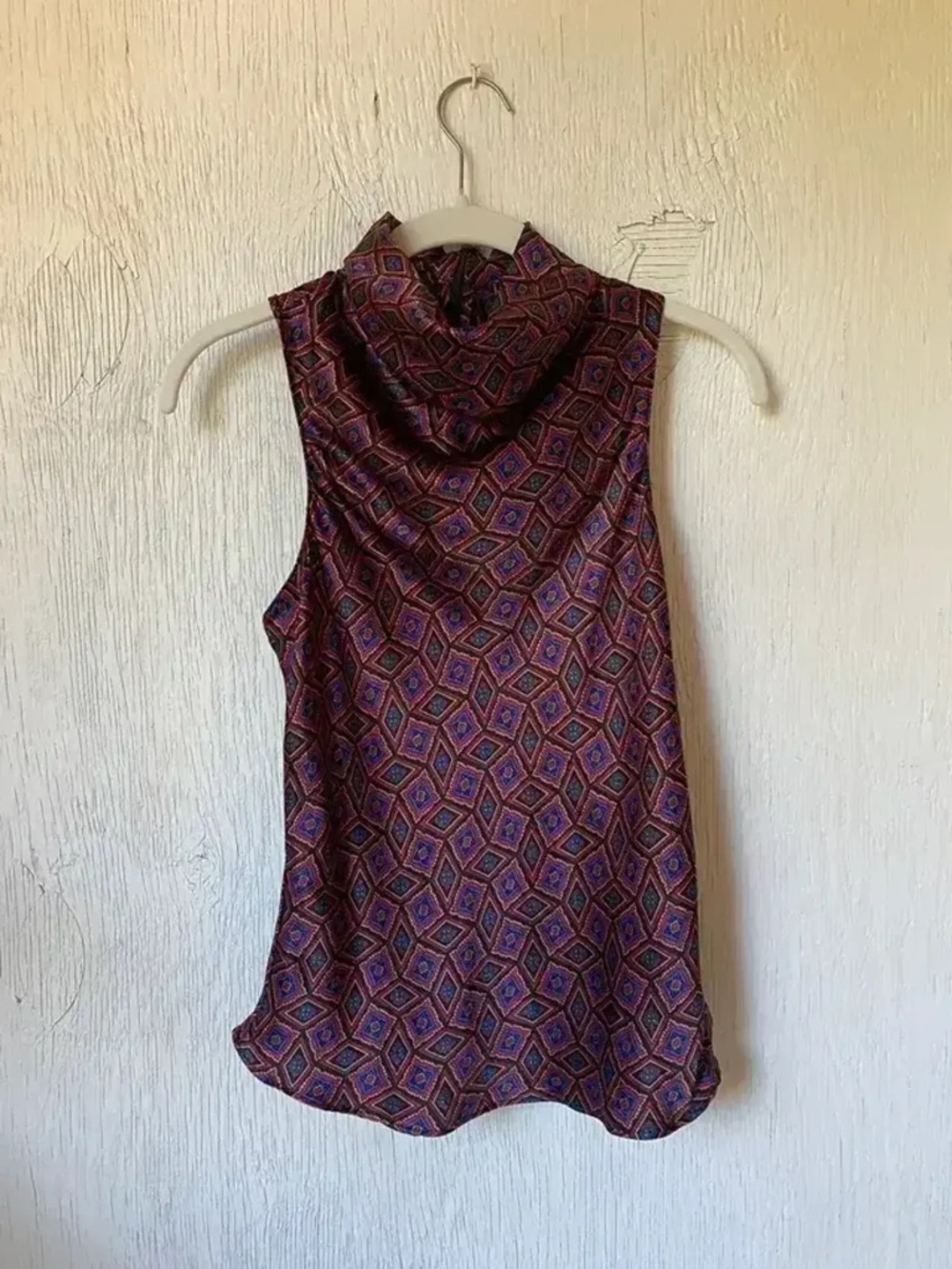 Banana Republic silk turtleneck tank XS